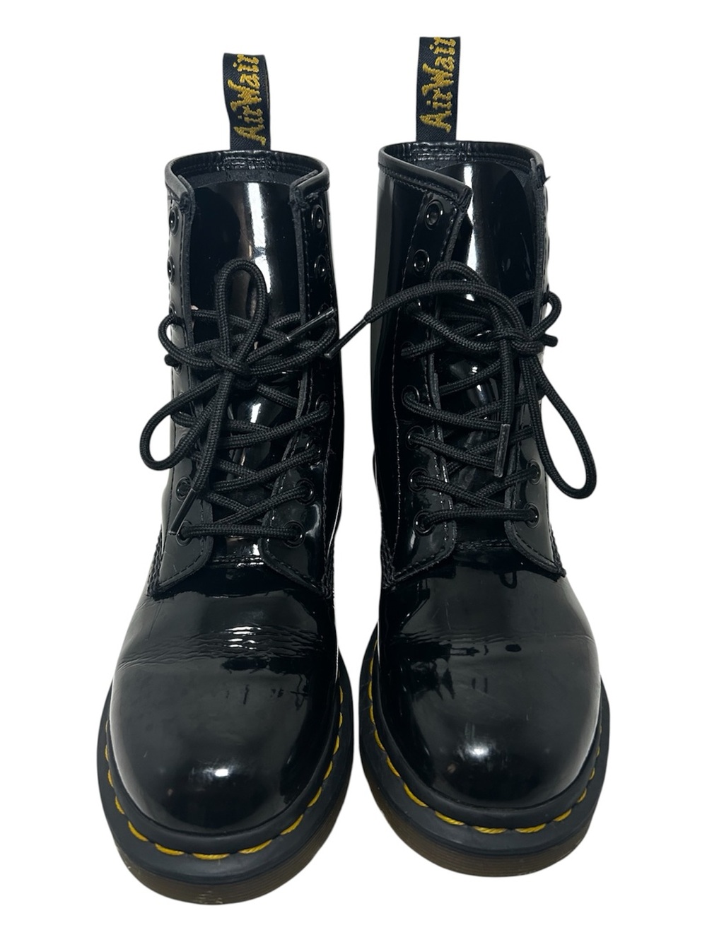 Dr. Martens 11821 Women's US 7 Black Shiny Patent Leather Boots The Original
